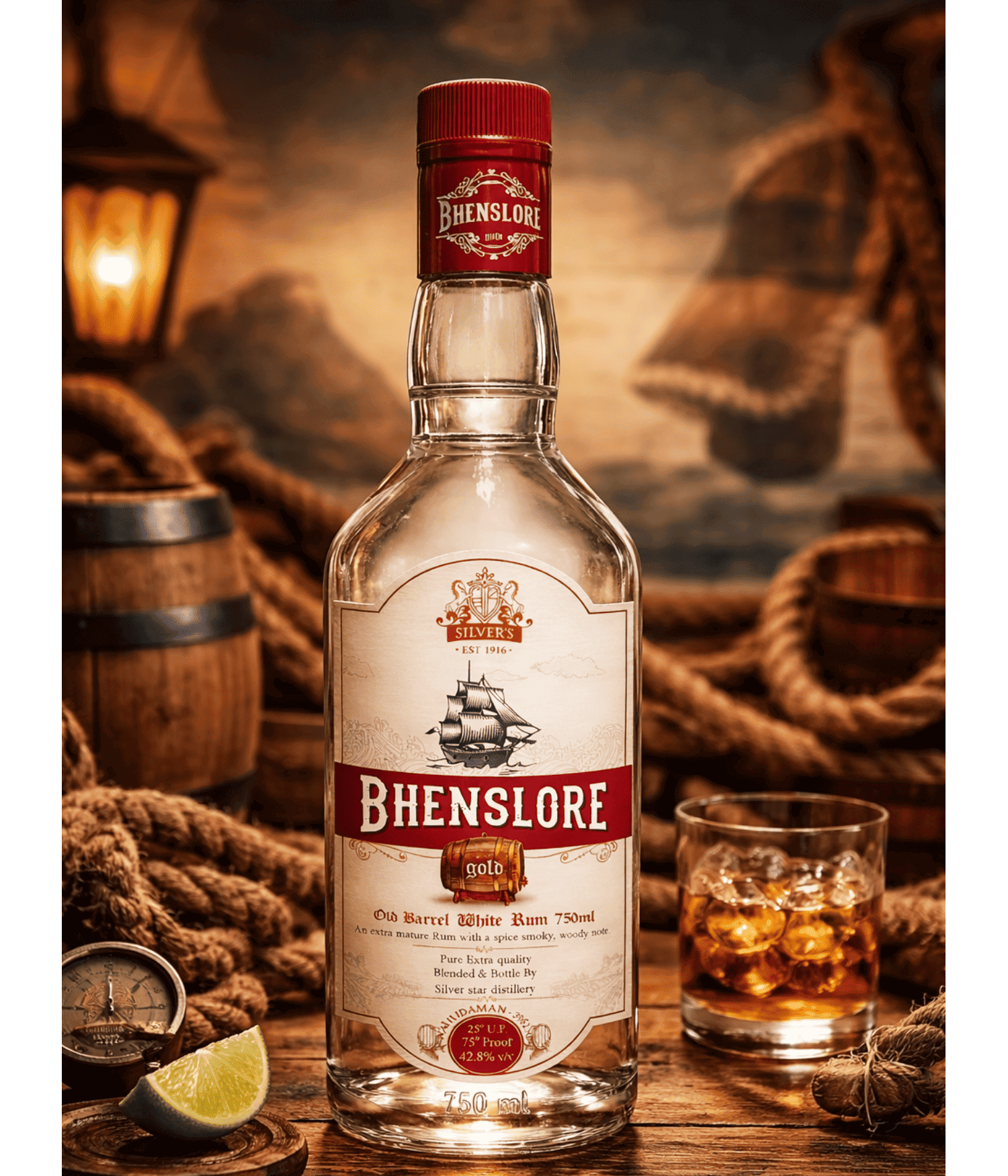 Bhenslore Old Barrel White Rum