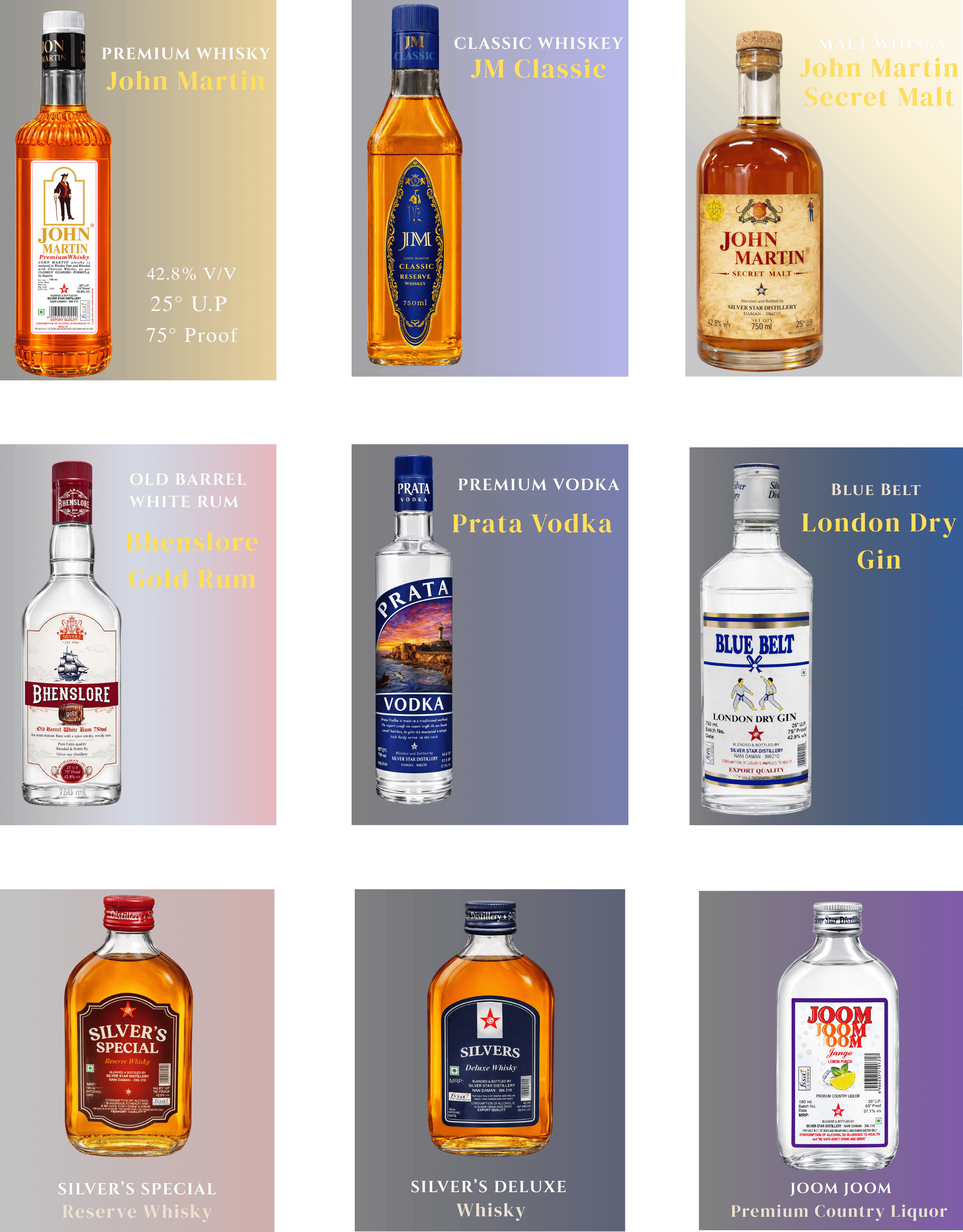 Silver Star Distillery — Premium Spirits Collection