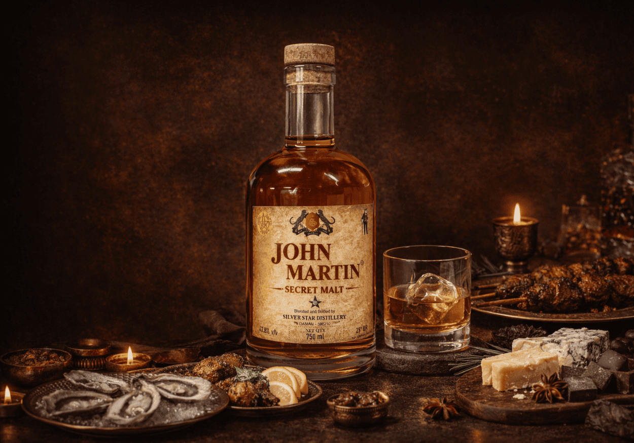 John Martin Secret Malt Bottle